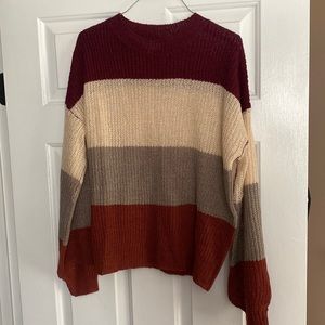 Pink Lily colorblock sweater